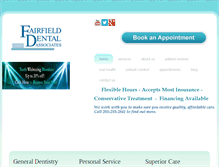 Tablet Screenshot of fairfielddentalassociates.com